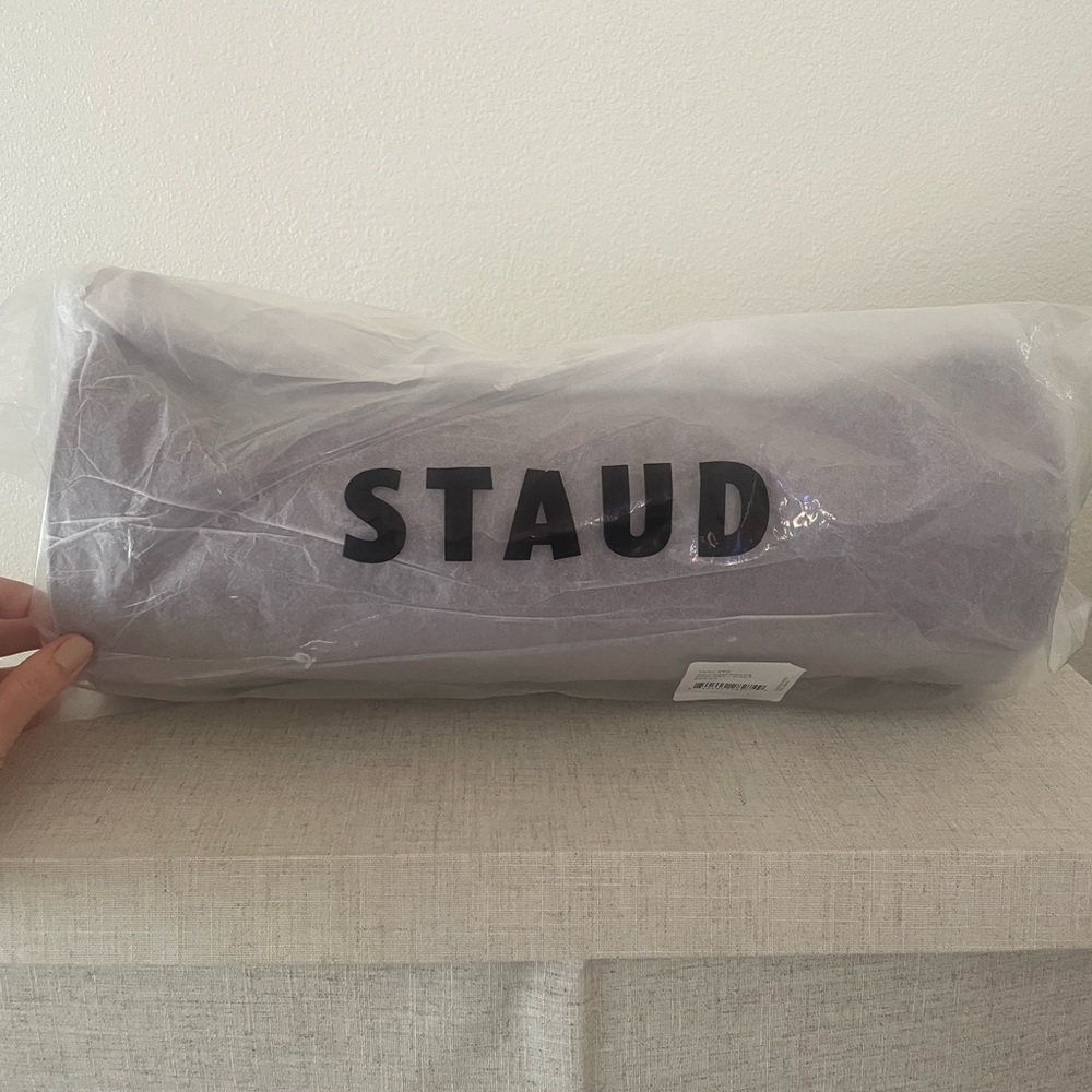 NWT STAUD Taru Pinot Elegant Burgundy Suede Shoulder Bag - Picture 7 of 7